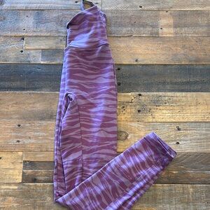 Bombshell Sportswear Purple Zebra Leggings